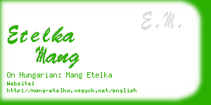 etelka mang business card